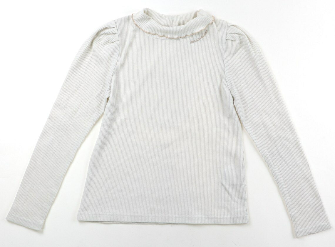 メゾピアノ mezzo piano Tシャツ・カットソー 150 女の子 ホワイト 子供服 ベビー服 キッズ アウトレット ユーズド 【中古】キッズ・ベビー・マタニティ