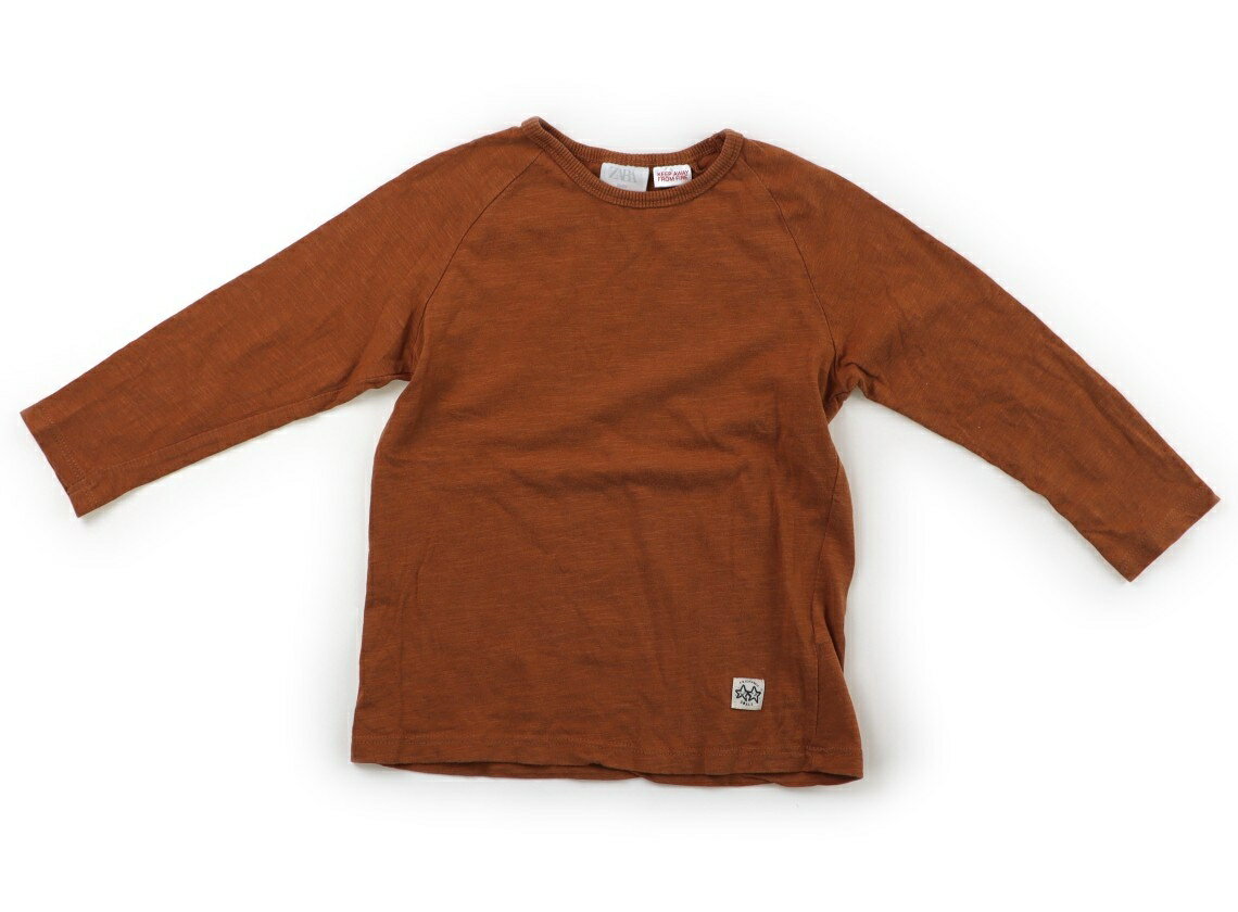 ザラ ZARA Tシャツ・カットソー 100 男の子 ココナッツブラウン 子供服 ベビー服 キッズ アウトレット ユーズド 【中古】キッズ・ベビー・マタニティ