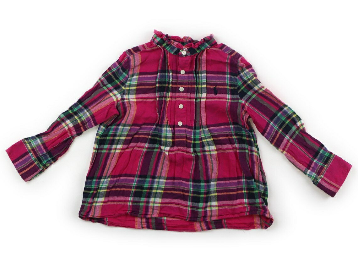 ポロラルフローレン POLO RALPH LAUREN シャツ・ブラウス 100 女の子 ショッキングピンク、ネイビー、緑 子供服 ベビー服 キッズ アウトレット ユーズド 【中古】キッズ・ベビー・マタニティ