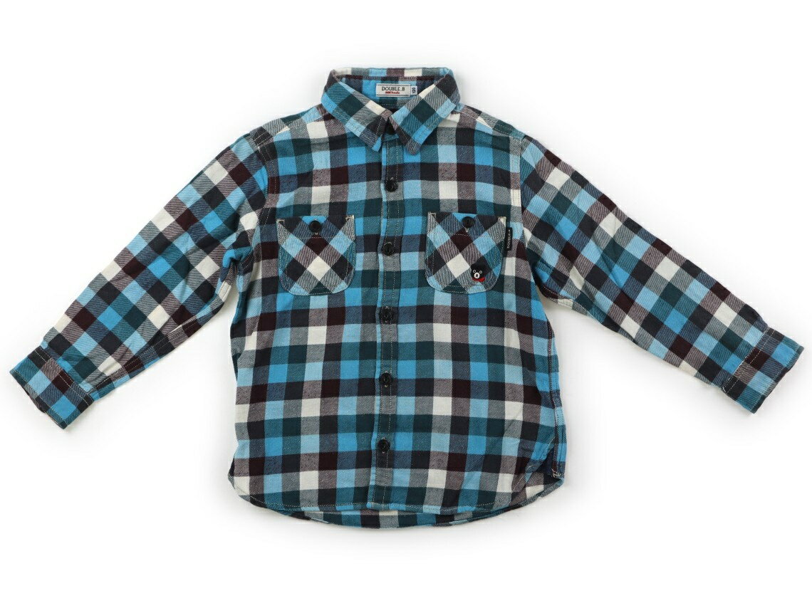 　ブランド 　Double B(ダブルB) 　カテゴリー 　シャツ・ブラウス 　サイズ 　120サイズ 　色 　青緑黒白チェック・くま 　状態 　★★★ 　記名 　なし 　ジャンル 　Boy ネルシャツ。全体的にやや毛羽立ち感がありますが、まだまだお使い頂けそうです。 ＊【状態】【サイズ】に関しての詳しい説明はこちら