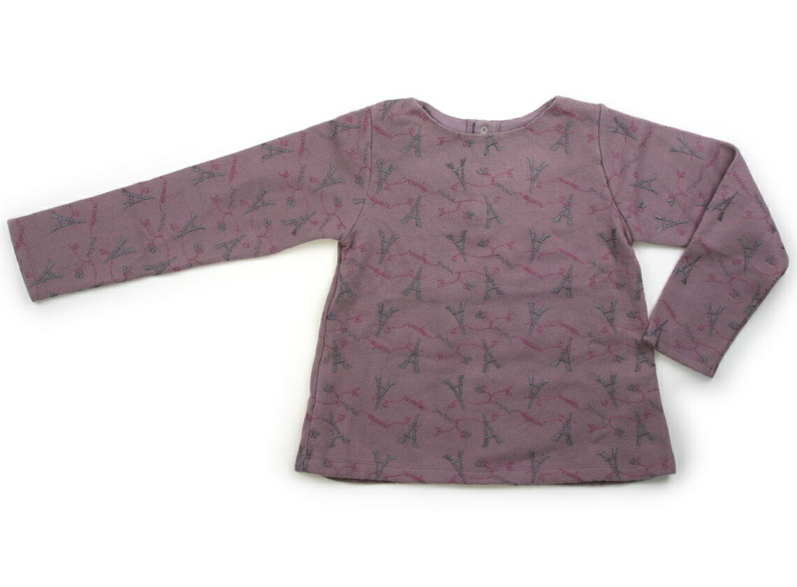 　ブランド 　BeBe(べべ) 　カテゴリー 　トレーナー・プルオーバー 　サイズ 　140サイズ 　色 　くすみラベンダー・刺しゅう 　状態 　N 　記名 　なし 　ジャンル 　Girl 後ろボタンあきです。新品タグ付き。 ＊【状態】【サイズ】に関しての詳しい説明はこちら