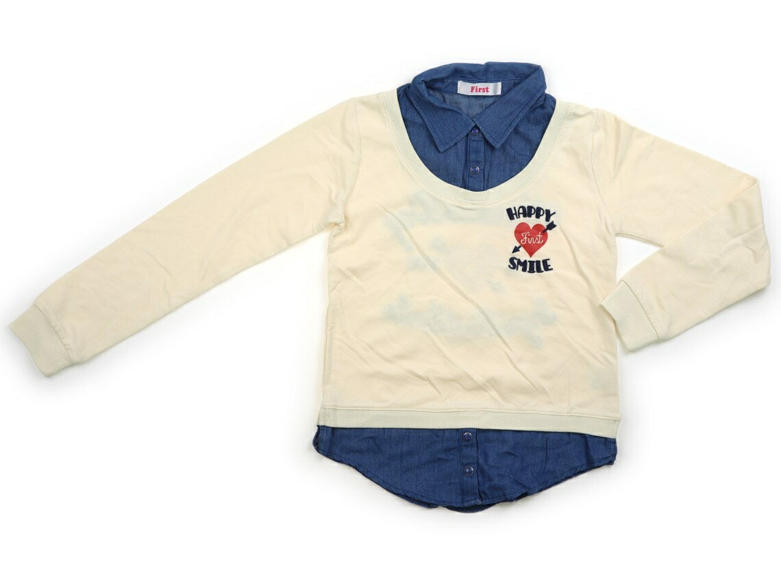 イングファースト INGNI First トレーナー・プルオーバー 140 女の子 クリーム、ブルー 子供服 ベビー服 キッズ アウトレット ユーズド 【中古】キッズ・ベビー・マタニティ