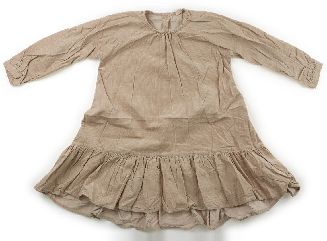 　ブランド 　petit main(プティマイン) 　カテゴリー 　ワンピース 　サイズ 　120サイズ 　色 　ブラウンベージュ 　状態 　★★ 　記名 　なし 　ジャンル 　Girl コーデュロイ調、裏地はありません。全体にシワ、お腹下...