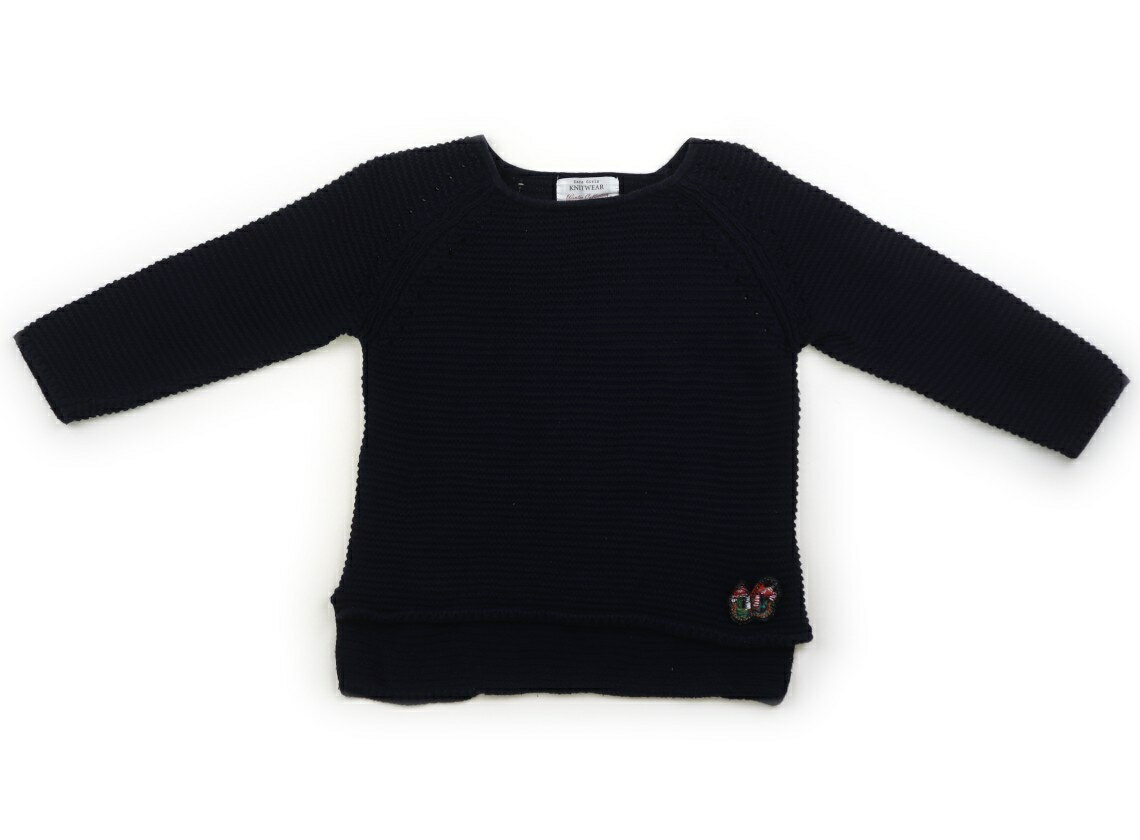 　ブランド 　ZARA(ザラ) 　カテゴリー 　ニット・セーター 　サイズ 　110サイズ 　色 　紺・蝶モチーフ 　状態 　★★ 　記名 　なし 　ジャンル 　Girl 実際のサイズ表記は116cm。コットンニット。全体に白っぽい色あせと、所々に毛玉があります。まだまだ普段着として活躍してくれそうです。 ＊【状態】【サイズ】に関しての詳しい説明はこちら