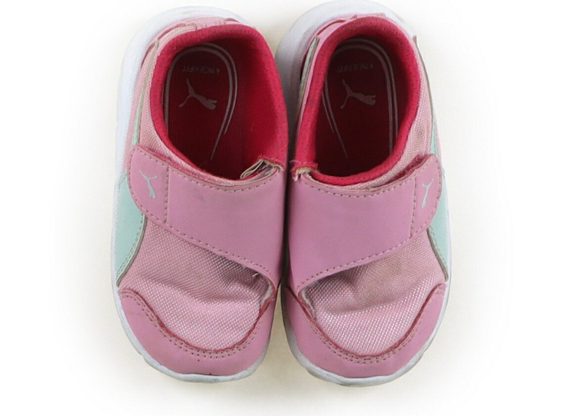 プーマ PUMA スニーカー 靴14cm～ 女の子 ピンク、ミントブルー 子供服 ベビー服 キッズ アウトレット ユーズド 【中古】キッズ・ベビー・マタニティ