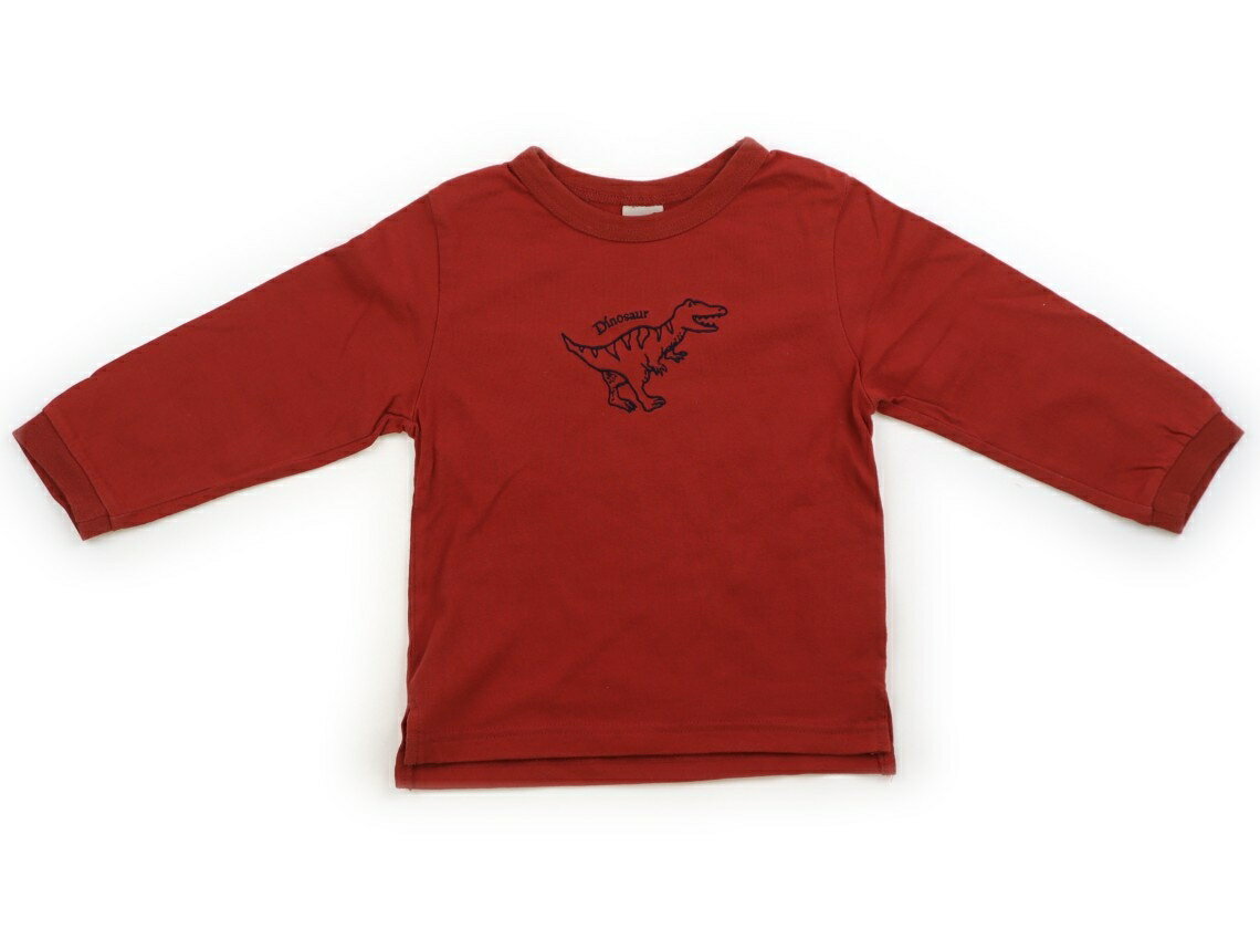 プティマイン petit main Tシャツ・カットソー 90 男の子 ターキーレッド・刺しゅう 子供服 ベビー服 キッズ アウトレット ユーズド 【中古】キッズ・ベビー・マタニティ