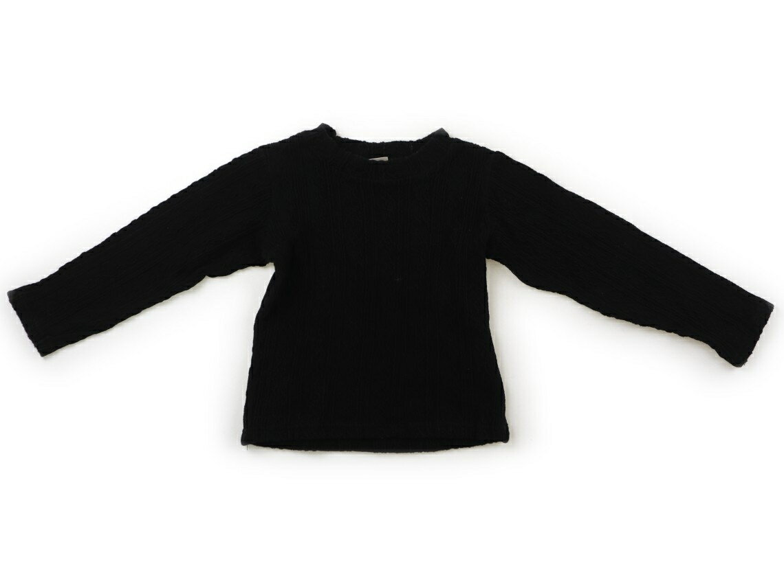 Rakuten - プティマイン petit main Tシャツ・カットソー 110 女の子 黒 子供服 ベビー服 キッズ アウトレット ユーズド 【中古】キッズ・ベビー・マタニティ