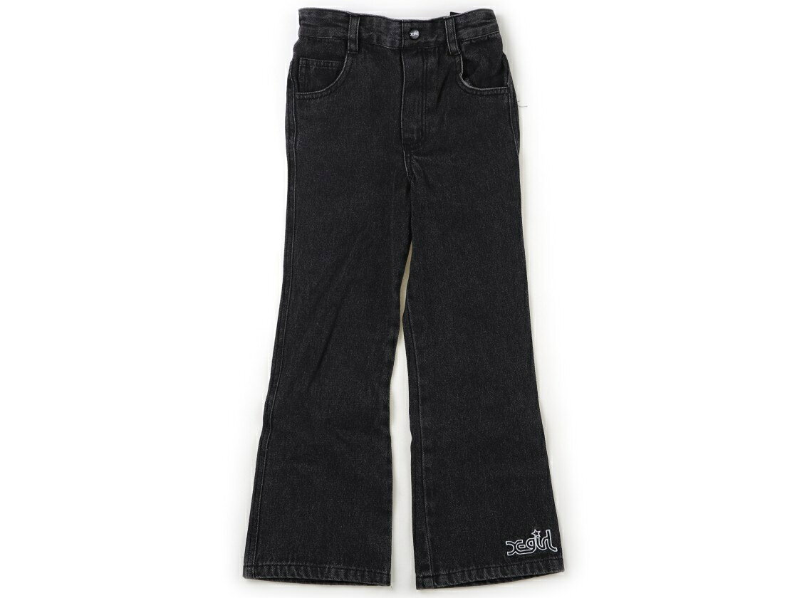 Xガール X-Girl ジーンズ 130 女の子 黒 子供服 ベビー服 キッズ アウトレット ユーズド 【中古】キッズ・ベビー・マタニティ