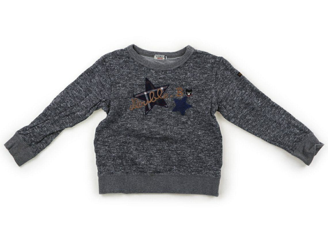 　ブランド 　Double B(ダブルB) 　カテゴリー 　トレーナー・プルオーバー 　サイズ 　130サイズ 　色 　グレー系 　状態 　★★ 　記名 　なし 　ジャンル 　Boy ニット風接結カットソー生地。全体に毛羽立ち、お腹・裾・袖にシミが見受けられます。 ＊【状態】【サイズ】に関しての詳しい説明はこちら