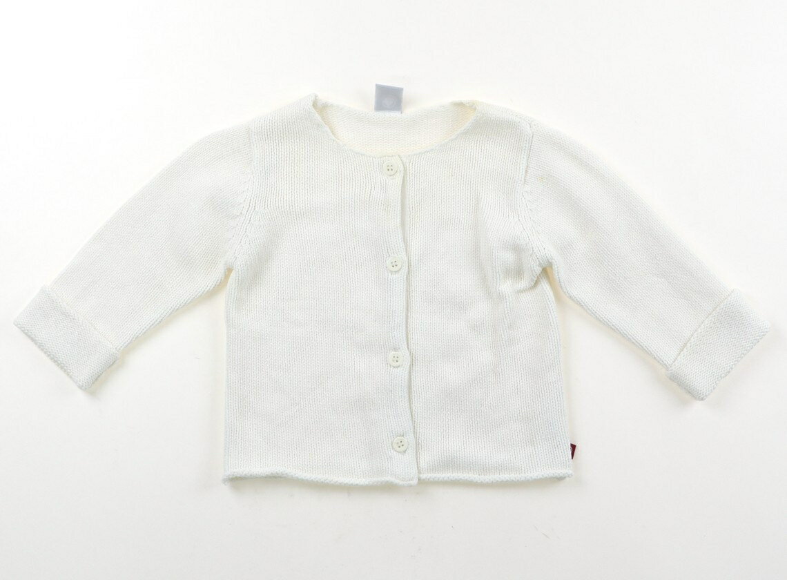 プチバトー PETIT BATEAU カーディガン 80 女の子 ホワイト 子供服 ベビー服 キッズ アウトレット ユーズド 【中古】キッズ・ベビー・マタニティ