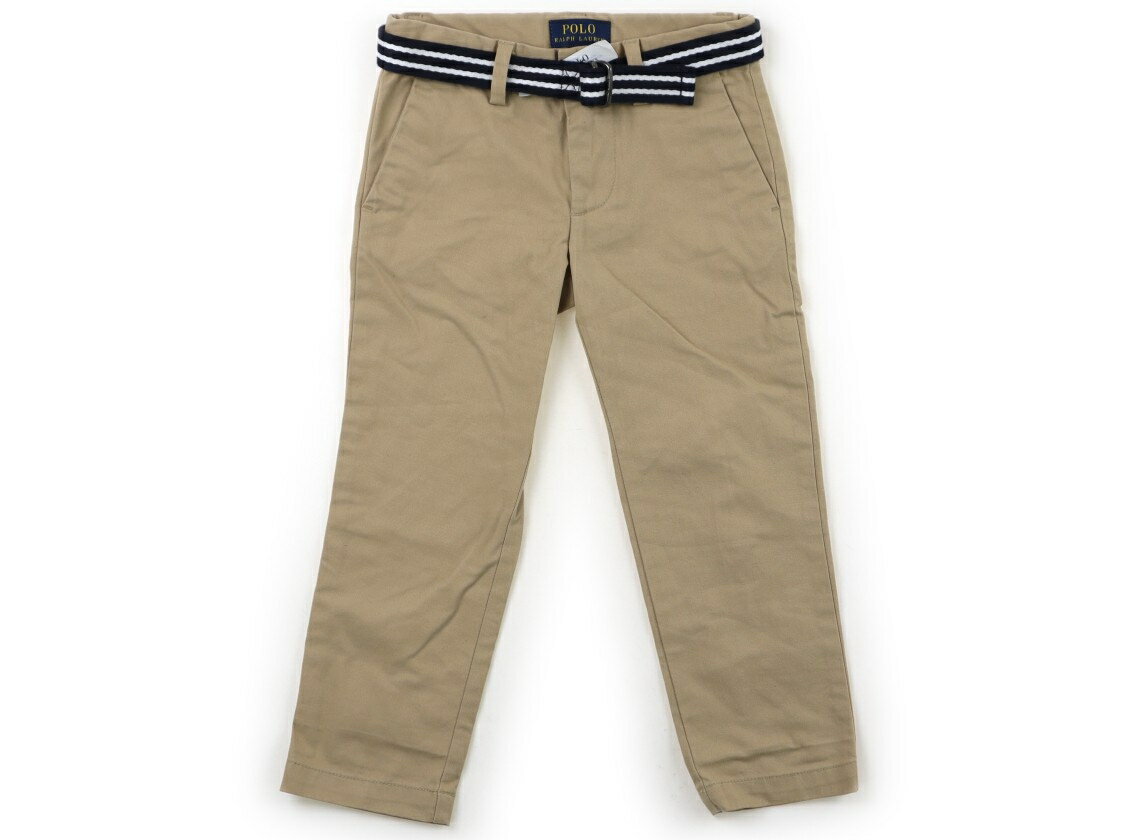 ポロラルフローレン POLO RALPH LAUREN チノパン 100 男の子 エクリュベージュ・ネイビー×ホワイトボーダー 子供服 ベビー服 キッズ アウトレット ユーズド 【中古】キッズ・ベビー・マタニティ