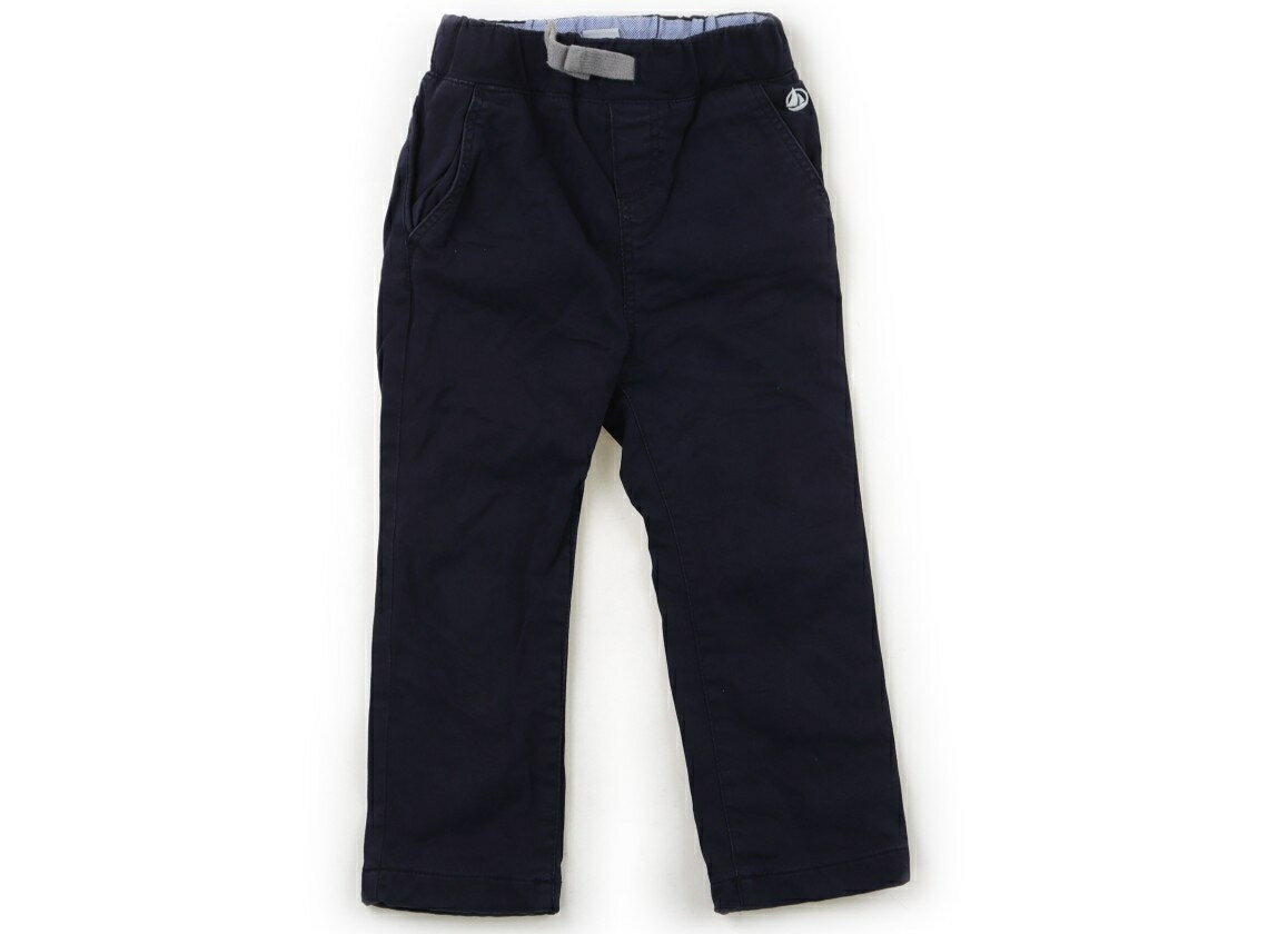 　ブランド 　PETIT BATEAU(プチバトー) 　カテゴリー 　パンツ 　サイズ 　95サイズ 　色 　ネイビー 　状態 　★★ 　記名 　なし 　ジャンル 　Boy コットンツイル地。カットソー生地の裏地がついています。色褪せがあり...