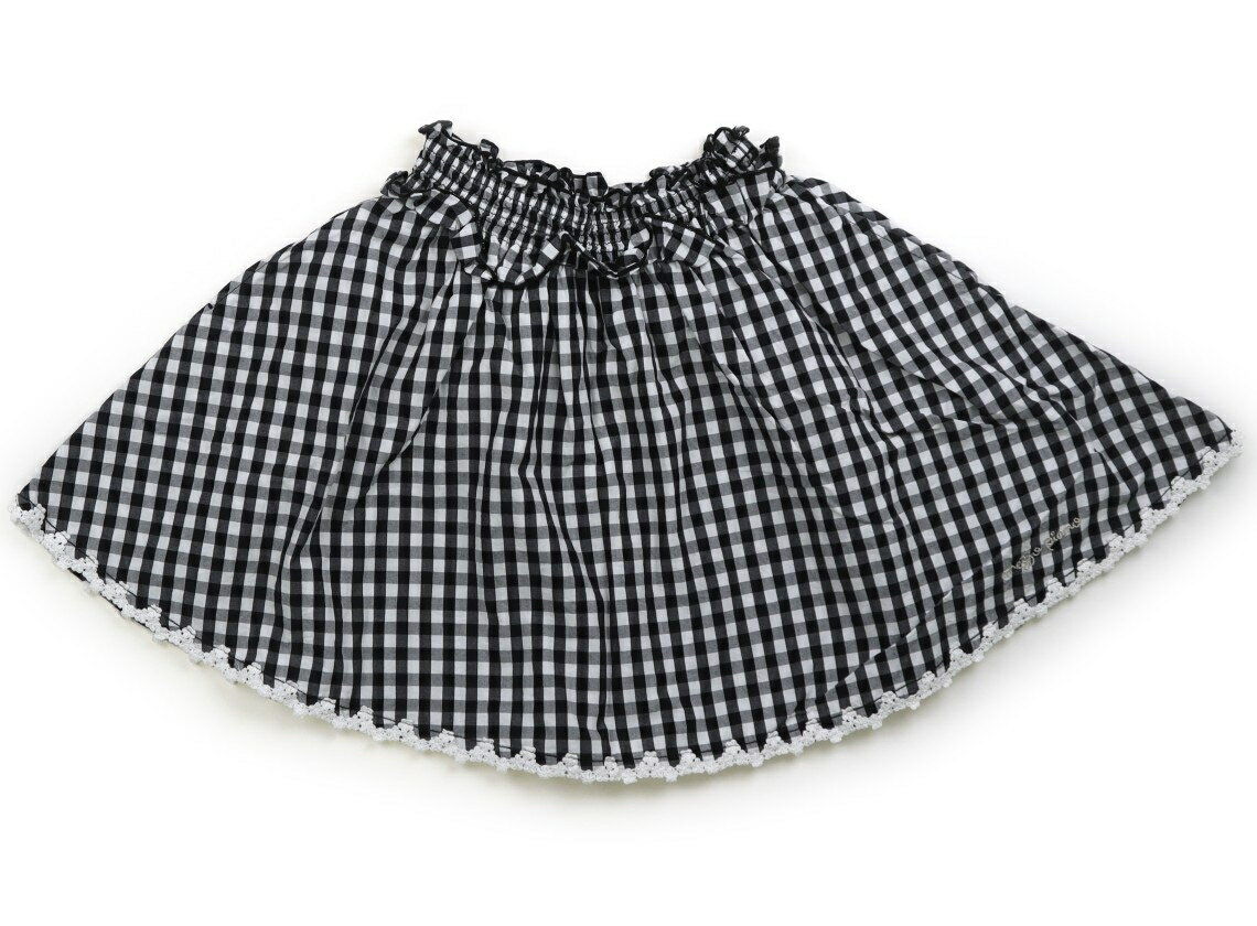 メゾピアノ mezzo piano スカート 140 女の子 ブラック・チェック 子供服 ベビー服 キッズ アウトレット ユーズド 【中古】キッズ・ベビー・マタニティ