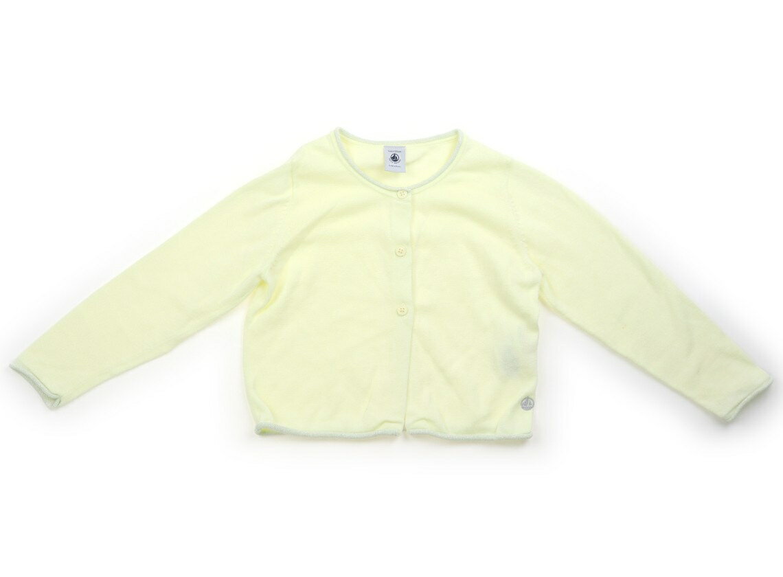 プチバトー PETIT BATEAU カーディガン 100 女の子 ペールイエロー 子供服 ベビー服 キッズ アウトレット ユーズド 【中古】キッズ・ベビー・マタニティ