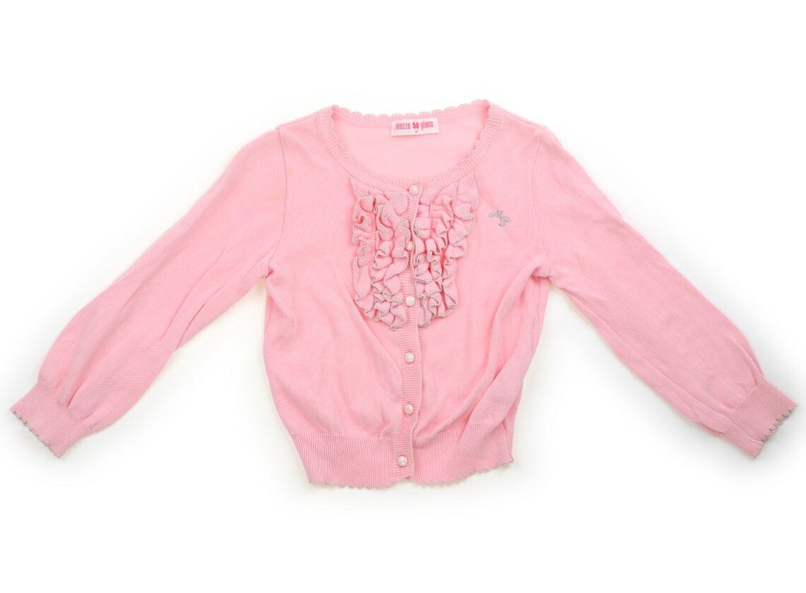 羊毛衫 - メゾピアノ mezzo piano カーディガン 120 女の子 ピンク・フリル 子供服 ベビー服 キッズ アウトレット ユーズド 【中古】キッズ・ベビー・マタニティ