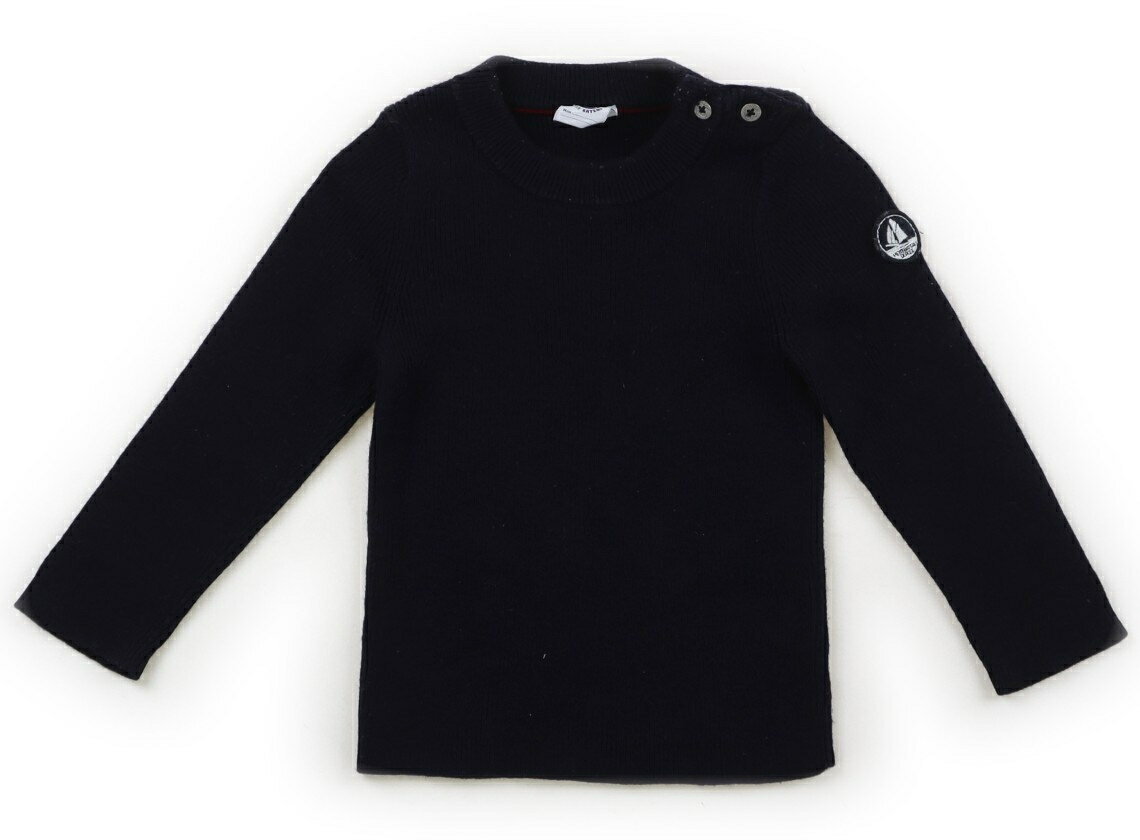 プチバトー PETIT BATEAU ニット・セーター 80 男の子 紺 子供服 ベビー服 キッズ アウトレット ユーズド 【中古】キッズ・ベビー・マタニティ