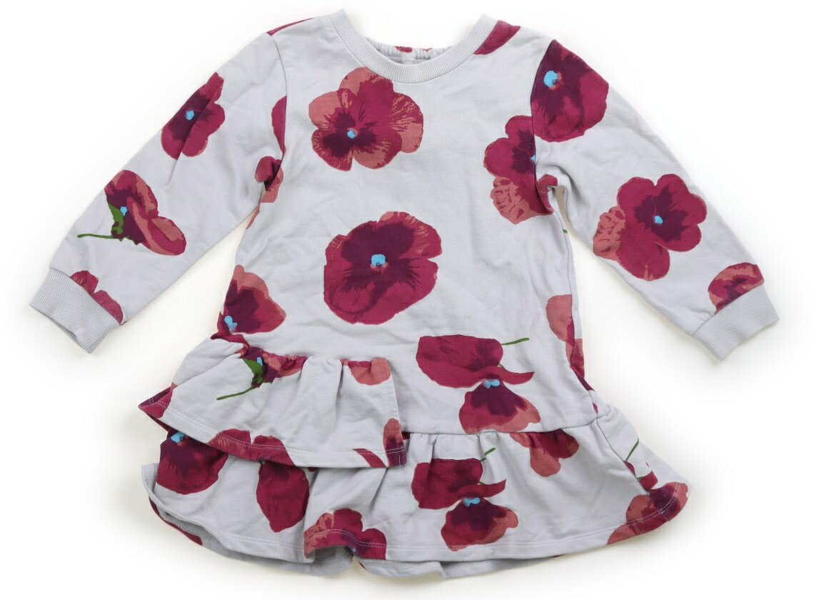 ハッカ HAKKA ワンピース 90 女の子 ライトグレー、レーズン 子供服 ベビー服 キッズ アウトレット ユ..