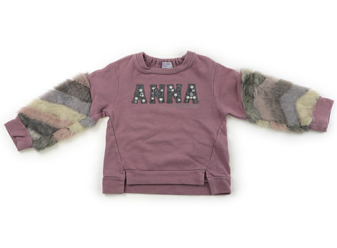 アナスイ ANNA SUI トレーナー・プルオーバー 110 女の子 モーブピンク、グレー、パール 子供服 ベビー服 キッズ アウトレット ユーズド 【中古】キッズ・ベビー・マタニティ