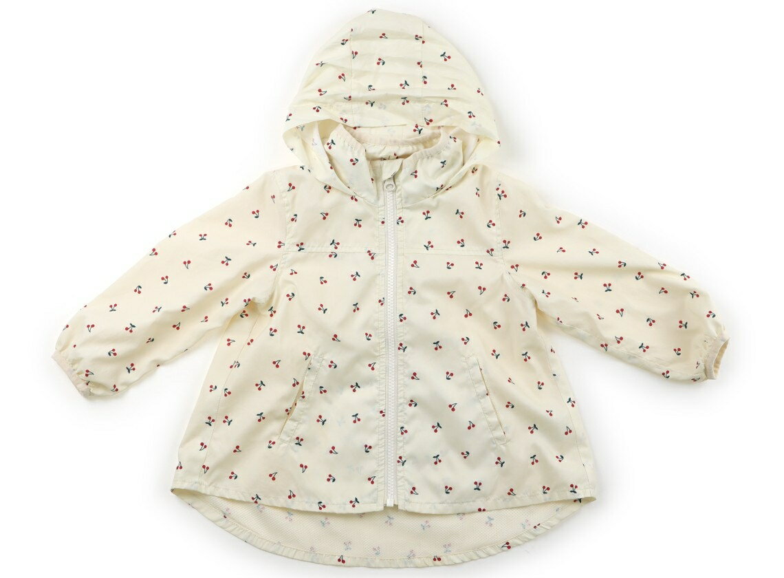 プティマイン petit main ブルゾン・Gジャン 100 女の子 アイボリー、赤いサクランボ柄 子供服 ベビー服 キッズ アウトレット ユーズド 【中古】キッズ・ベビー・マタニティ