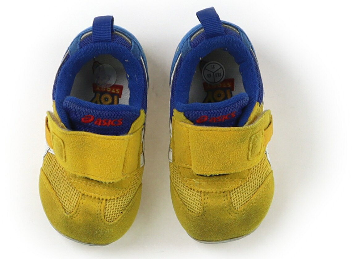Rakuten - アシックス Asics スニーカー 靴13cm〜 男の子 黄色、青、白 子供服 ベビー服 キッズ アウトレット ユーズド 【中古】キッズ・ベビー・マタニティ