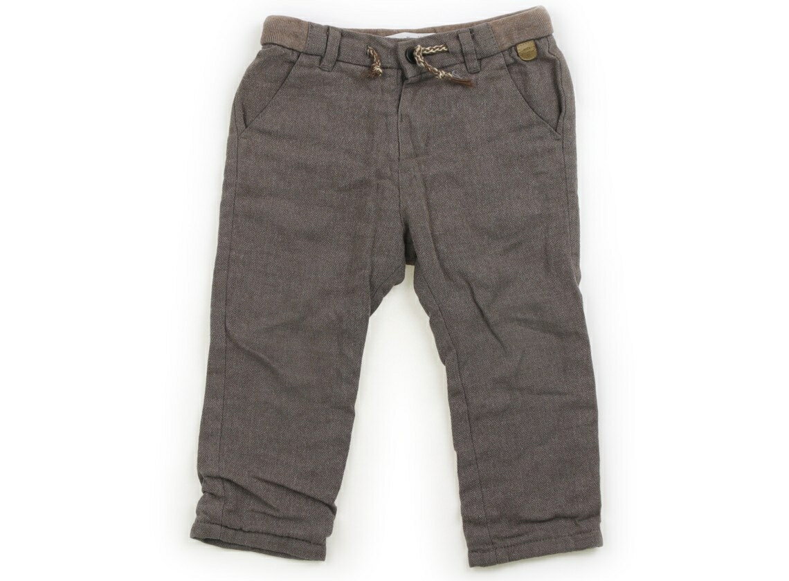 ザラ ZARA スウェットパンツ 80 男の子 ブラウンヘリンボーン 子供服 ベビー服 キッズ アウトレット ユーズド 【中古】キッズ・ベビー・マタニティ
