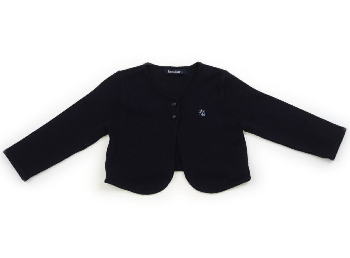 ファミリア familiar カーディガン 100 女の子 ネイビー 子供服 ベビー服 キッズ アウトレット ユーズド 【中古】キッズ・ベビー・マタニティ