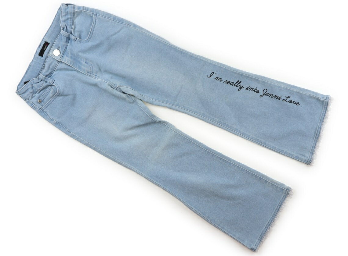 　ブランド 　JENNI(ジェニィ) 　カテゴリー 　ジーンズ 　サイズ 　150サイズ 　色 　ライトブルー、黒 　状態 　★★ 　記名 　なし 　ジャンル 　Girl ストレッチジーンズ。前ファスナー開き。ウエストゴムがねじれています。...