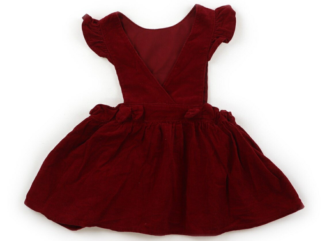 アプレレクール apres les cours ジャンパースカート 80 女の子 赤、リボン 子供服 ベビー服 キッズ アウトレット ユーズド 【中古】キッズ・ベビー・マタニティ