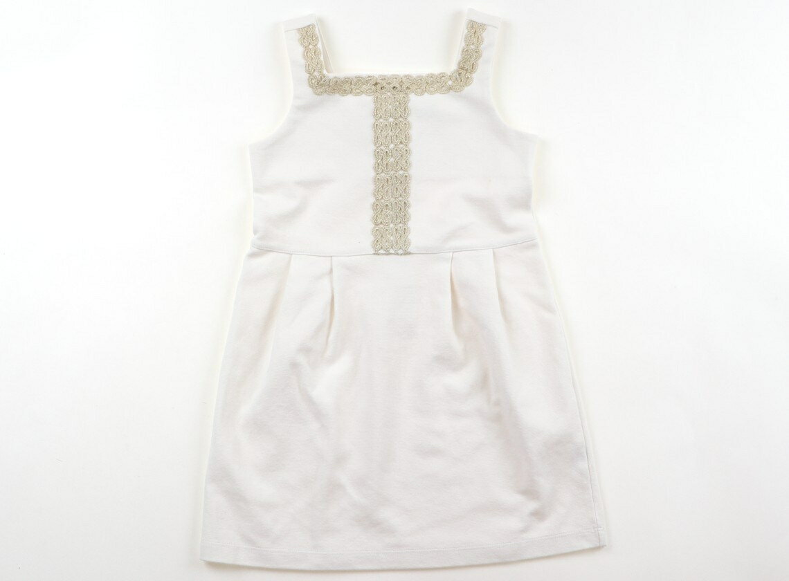 ジャニー＆ジャック Janie & Jack ジャンパースカート 100 女の子 ホワイト 子供服 ベビー服 キッズ アウトレット ユーズド 中古 キッズ・ベビー・マタニティ