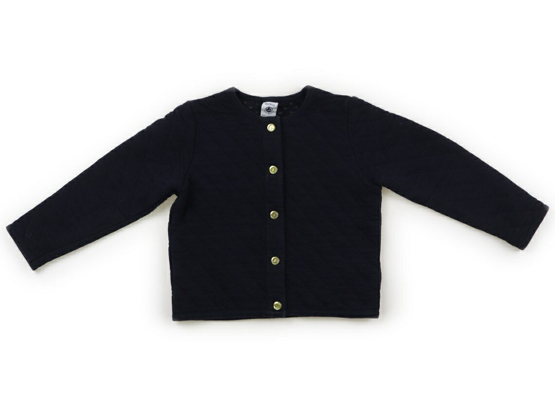 プチバトー PETIT BATEAU カーディガン 100 女の子 ネイビー 子供服 ベビー服 キッズ アウトレット ユーズド 【中古】キッズ・ベビー・マタニティ