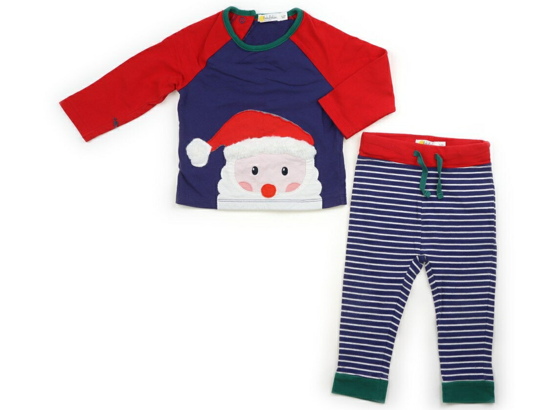 ボーデン Mini Boden パジャマ 80 男の子 ネイビー・レッド・サンタクロース 子供服 ベビー服 キッズ アウトレット ユーズド 【中古】キッズ・ベビー・マタニティ