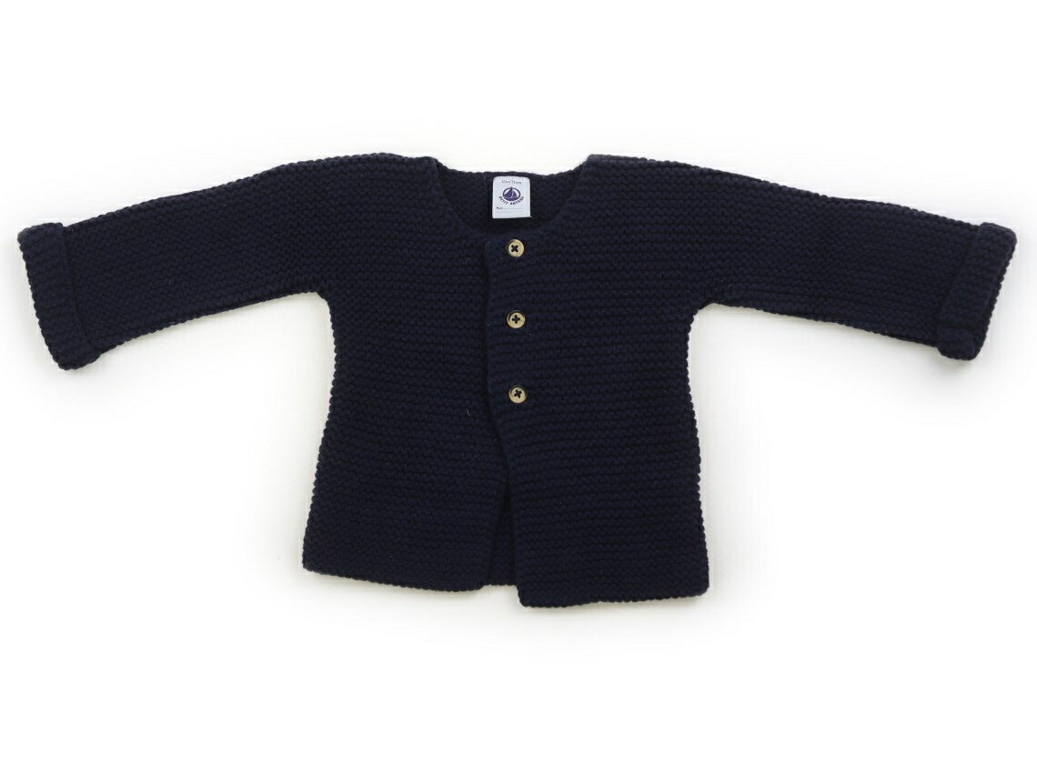 プチバトー PETIT BATEAU カーディガン 70 男の子 ネイビー 子供服 ベビー服 キッズ アウトレット ユーズド 【中古】キッズ・ベビー・マタニティ