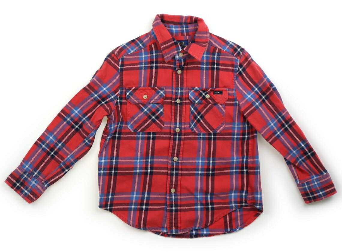 ポロラルフローレン POLO RALPH LAUREN シャツ・ブラウス 110 男の子 コーラル・チェック 子供服 ベビー服 キッズ アウトレット ユーズド 【中古】キッズ・ベビー・マタニティ