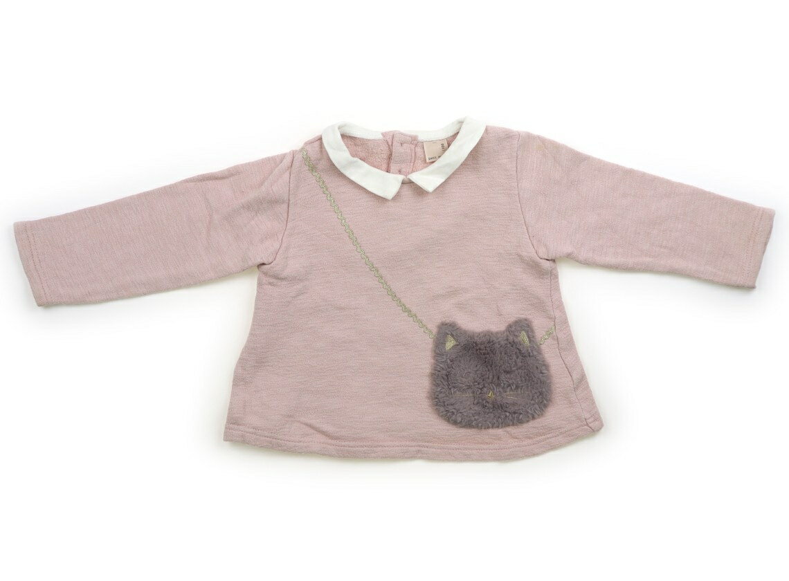 　ブランド 　petit main(プティマイン) 　カテゴリー 　チュニック 　サイズ 　100サイズ 　色 　ピンク、グレー 　状態 　★★ 　記名 　なし 　ジャンル 　Girl コットン生地、内側は微起毛です。襟全体に色のくすみ、袖...