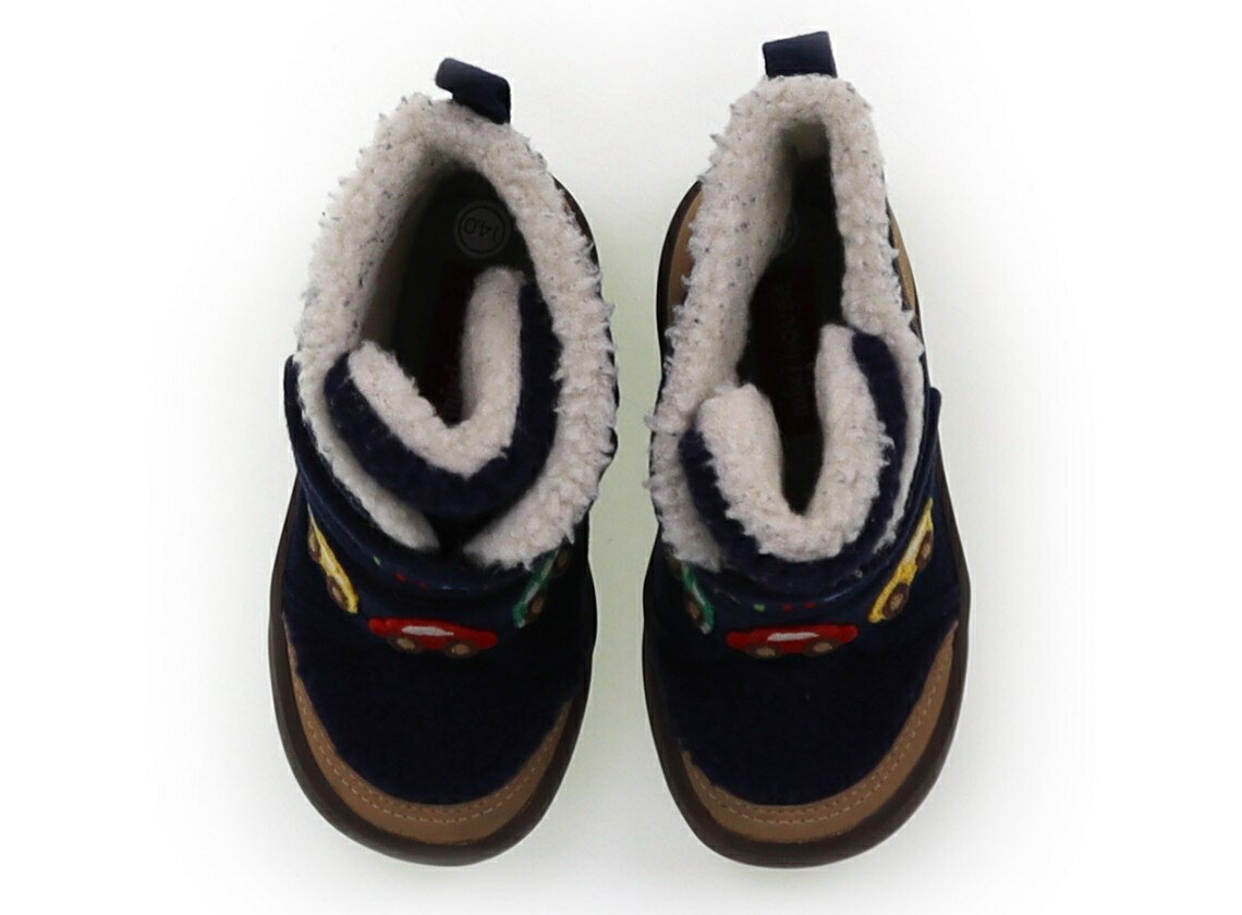 ミキハウス miki HOUSE ブーツ 靴14cm〜 男の子 ネイビー・車 子供服 ベビー服 キッズ アウトレット ユ..