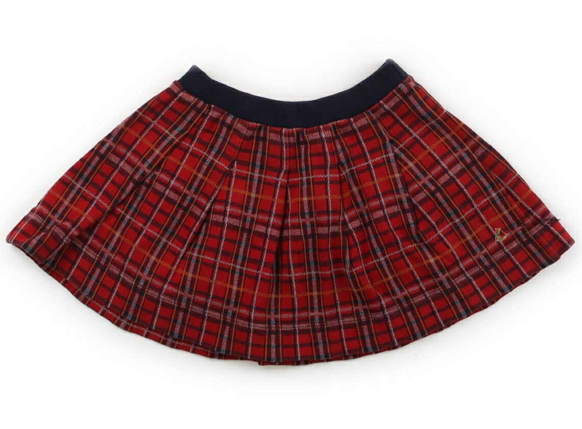 プチバトー PETIT BATEAU スカート 110 女の子 赤、ネイビー、黄色 子供服 ベビー服 キッズ アウトレット ユーズド 【中古】キッズ・ベビー・マタニティ