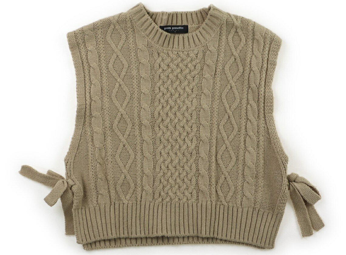 　ブランド 　pom ponette(ポンポネット) 　カテゴリー 　ベスト 　サイズ 　140サイズ 　色 　ベージュ 　状態 　★★★ 　記名 　なし 　ジャンル 　Girl アクリルニット。付属品は欠損。ヨレと毛羽立ち見られますがまだお使いいただけそうです。 ＊【状態】【サイズ】に関しての詳しい説明はこちら