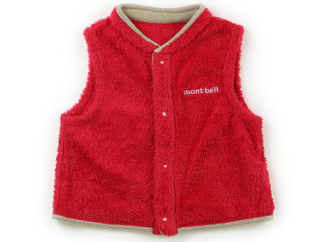 モンベル mont-bell ベスト 90 男の子 ショッキングピンク・ベージュ 子供服 ベビー服 キッズ アウトレット ユーズド 【中古】キッズ・ベビー・マタニティ