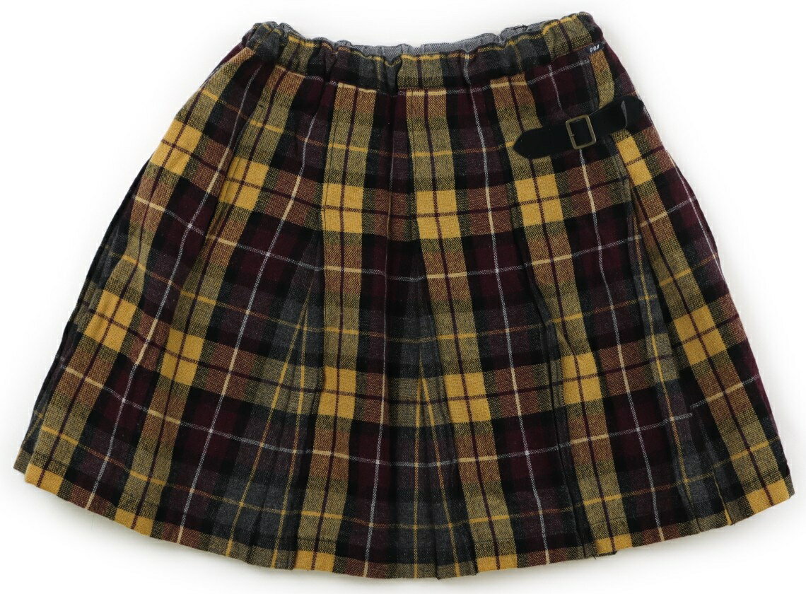 ファミリア familiar スカート 150 女の子 レーズン、黄色 子供服 ベビー服 キッズ アウトレット ユー..