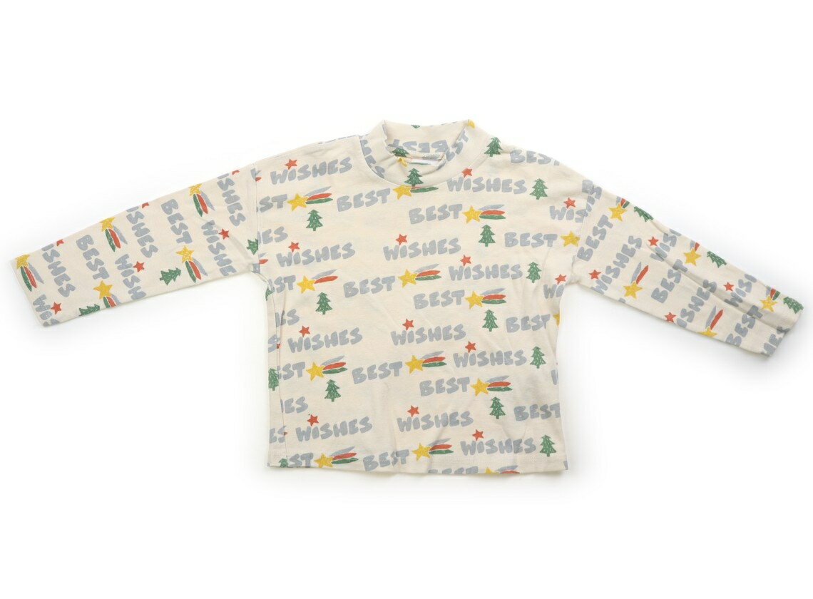 ザラ ZARA Tシャツ・カットソー 95 男の子 きなり地　英字プリント 子供服 ベビー服 キッズ アウトレット ユーズド 【中古】キッズ・ベビー・マタニティ