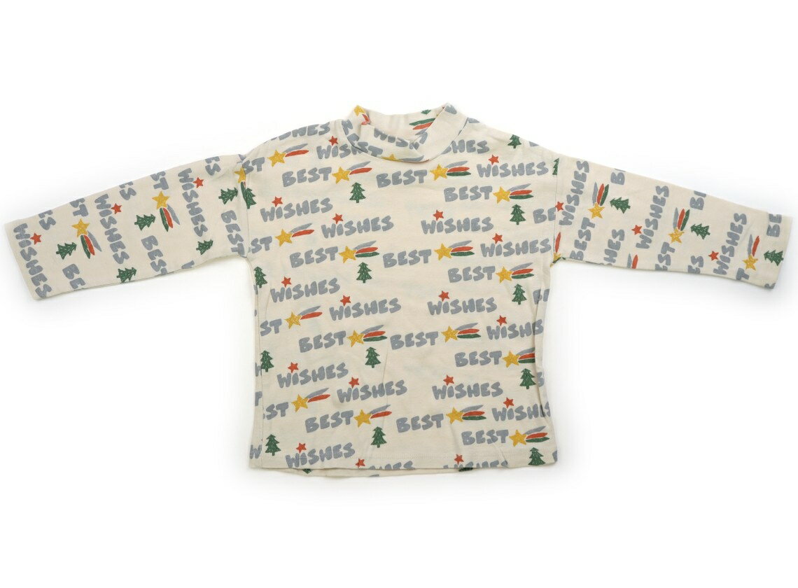 ザラ ZARA Tシャツ・カットソー 100 男の子 アイボリー、グレーの英文字、星 子供服 ベビー服 キッズ アウトレット ユーズド 【中古】キッズ・ベビー・マタニティ