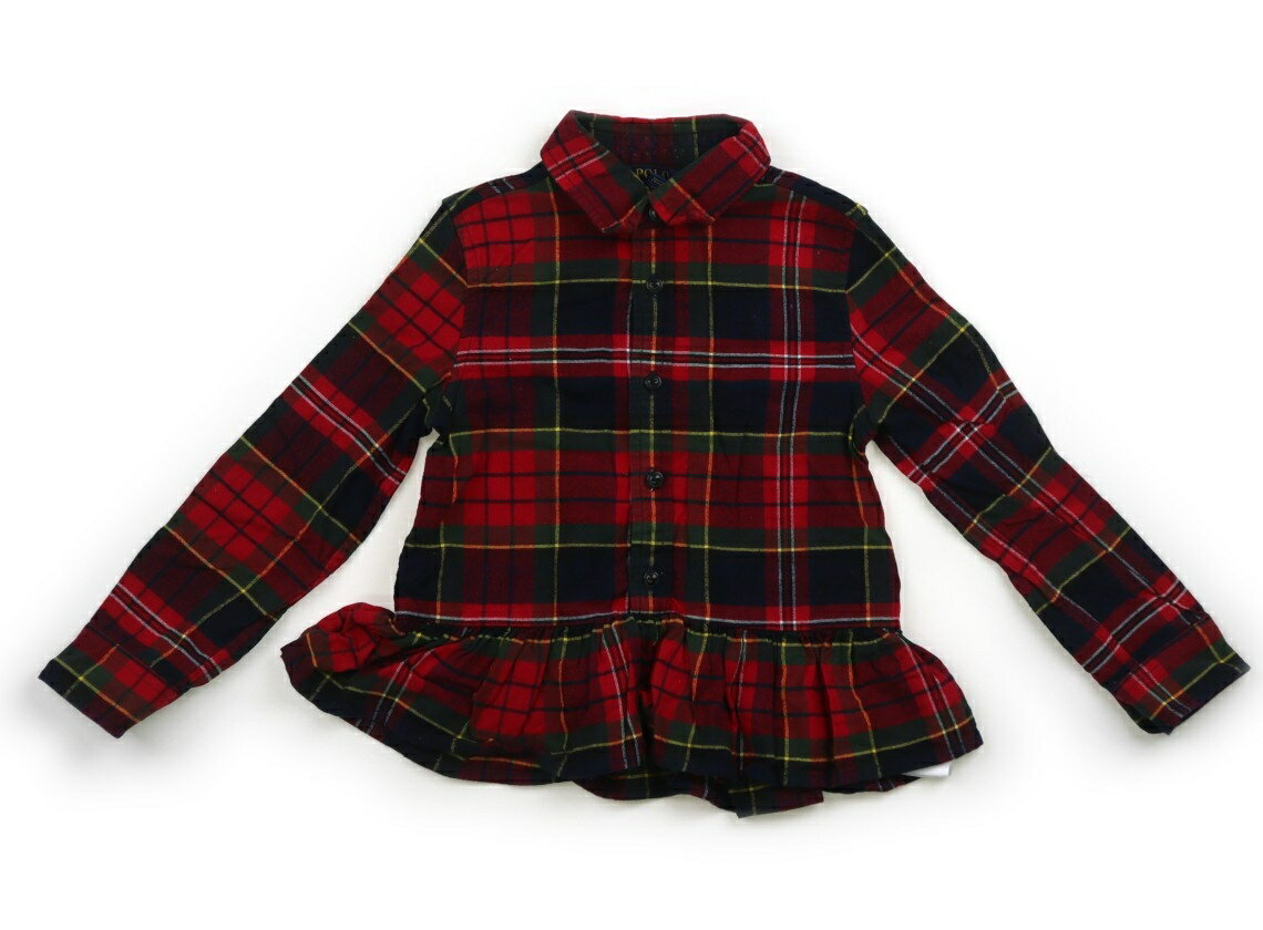 ポロラルフローレン POLO RALPH LAUREN シャツ・ブラウス 120 女の子 赤・ネイビー・グリーン・黄色・チェック 子供服 ベビー服 キッズ アウトレット ユーズド 【中古】キッズ・ベビー・マタニティ