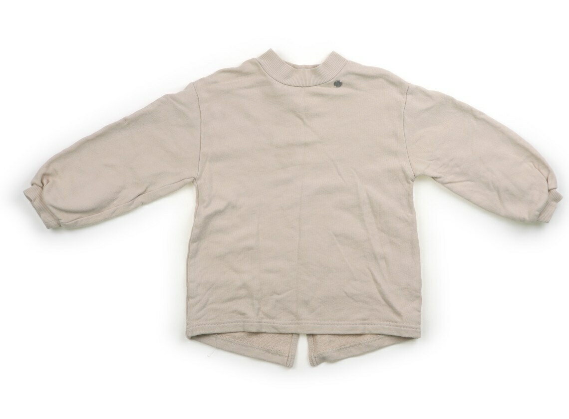 プティマイン petit main トレーナー・プルオーバー 100 女の子 ベージュ 子供服 ベビー服 キッズ アウトレット ユーズド 【中古】キッズ・ベビー・マタニティ