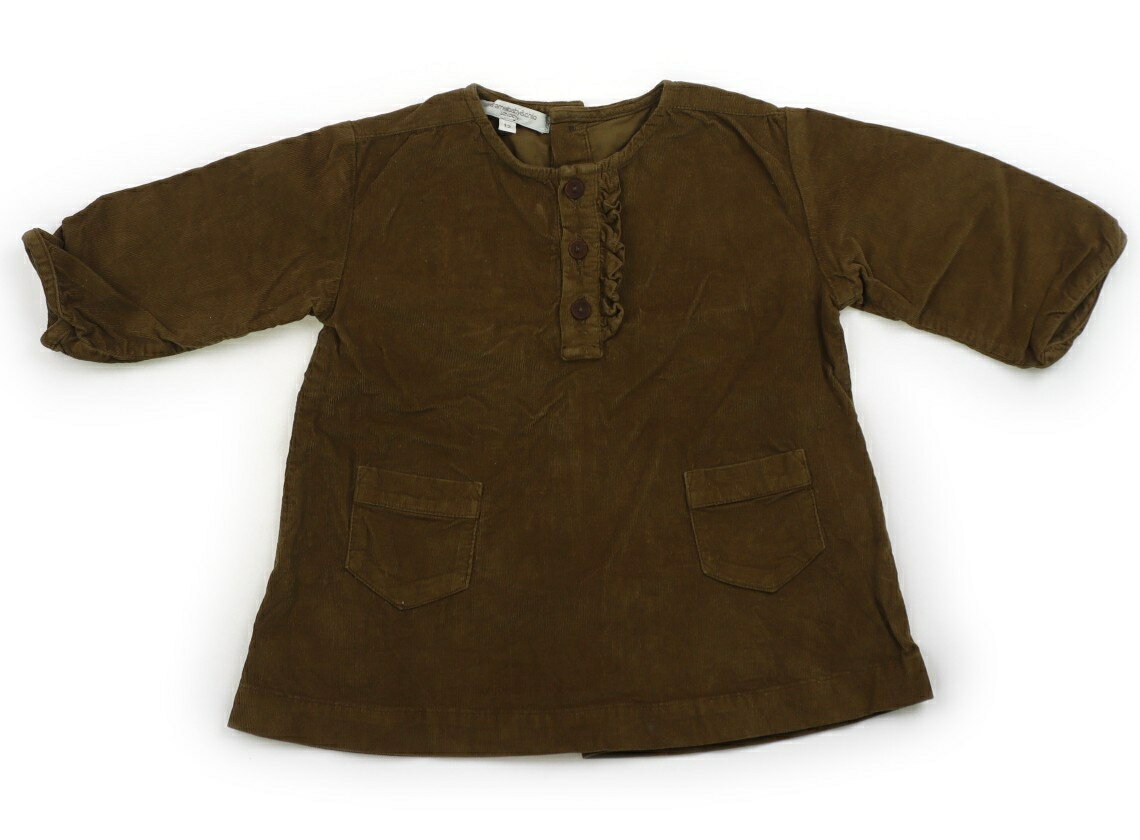キャラメルベビー＆チャイルド Caramel Baby & Child チュニック 70 女の子 オリーブ 子供服 ベビー服 キッズ アウトレット ユーズド 【中古】キッズ・ベビー・マタニティ