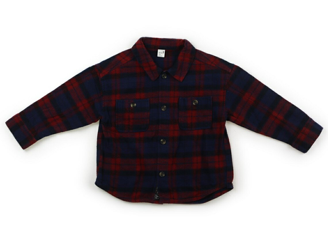アプレレクール apres les cours シャツ・ブラウス 100 男の子 ネイビー・レッド系チェック 子供服 ベビー服 キッズ アウトレット ユーズド 【中古】キッズ・ベビー・マタニティ