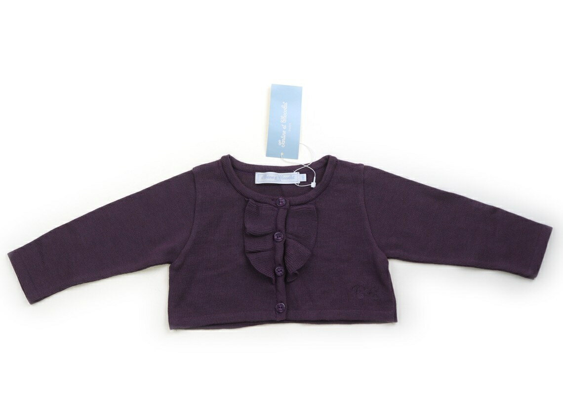 　ブランド 　Tartine et Chocolat(タルティーヌエショコラ) 　カテゴリー 　カーディガン 　サイズ 　80サイズ 　色 　パープル 　状態 　N 　記名 　なし 　ジャンル 　Girl 新品タグ付き。コットン・アクリル素材のニット地。 ＊【状態】【サイズ】に関しての詳しい説明はこちら
