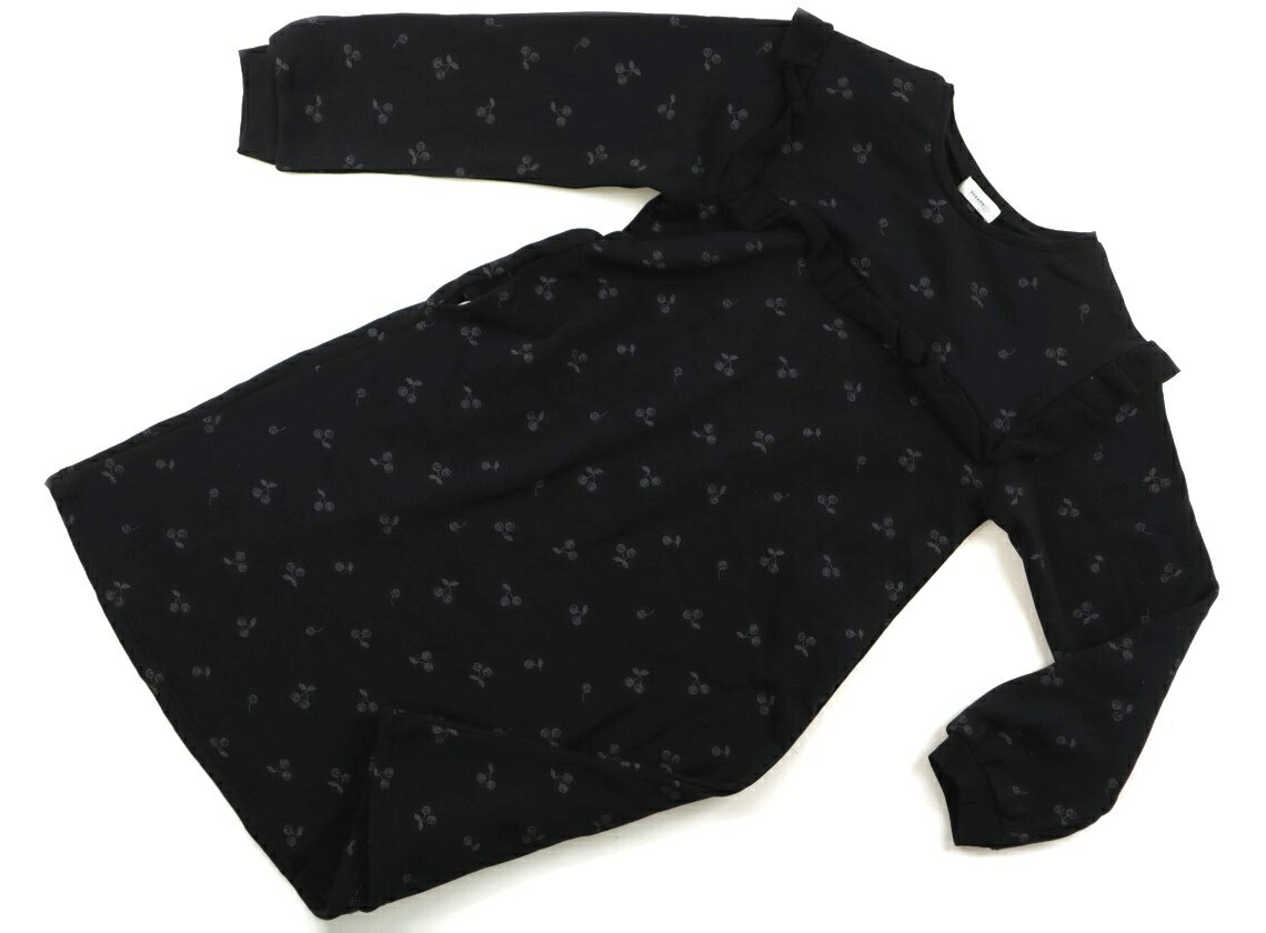 セラフ Seraph ワンピース 140 女の子 ブラック・グレーサクランボ 子供服 ベビー服 キッズ アウトレット ユーズド 【中古】キッズ・ベビー・マタニティ