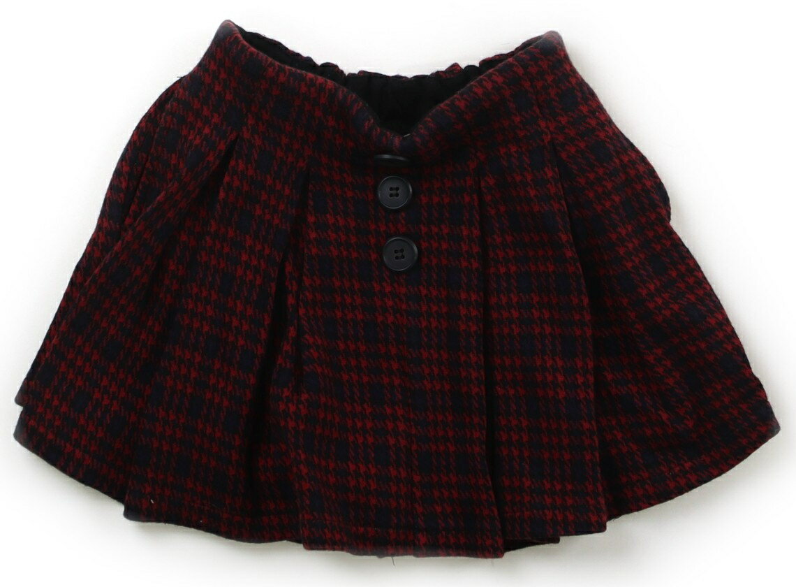 プティマイン petit main キュロット 80 女の子 ボルドー系・ネイビー・格子柄 子供服 ベビー服 キッズ アウトレット ユーズド 【中古】キッズ・ベビー・マタニティ