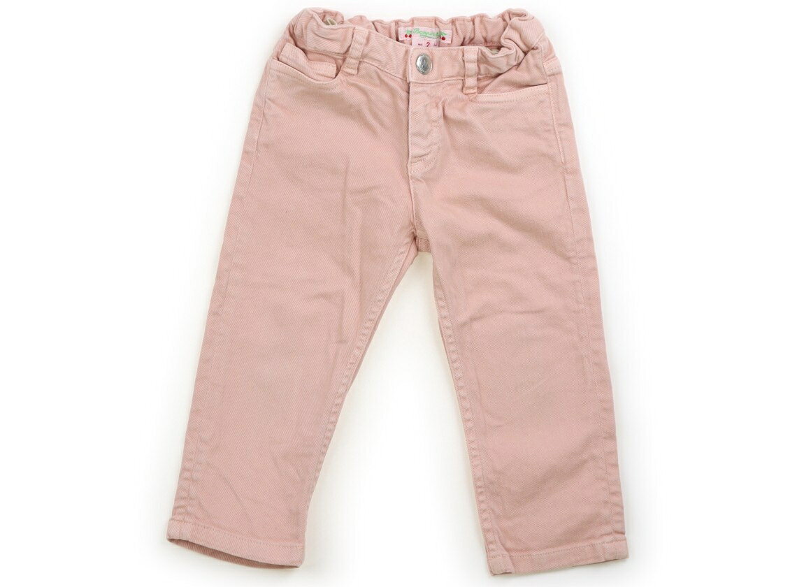 　ブランド 　bonpoint(ボンポワン) 　カテゴリー 　ジーンズ 　サイズ 　90サイズ 　色 　ピンク 　状態 　★★ 　記名 　なし 　ジャンル 　Girl 実際のサイズ表記は2。サイズ調整ゴムが付いています。全体に洗いざらし感、...