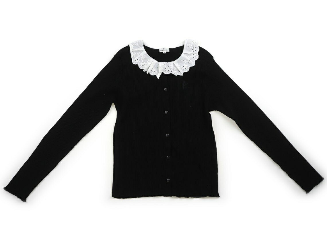 Rakuten - 組曲 Kumikyoku カーディガン 140 女の子 ブラック・オフレース 子供服 ベビー服 キッズ アウトレット ユーズド 【中古】キッズ・ベビー・マタニティ